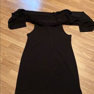 Chico’s Midi flowy shoulder evening dress